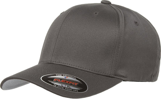 Flexfit Men's Wooly Combed Twill Fitted Baseball Cap, Dark Gray, Large-X-Large