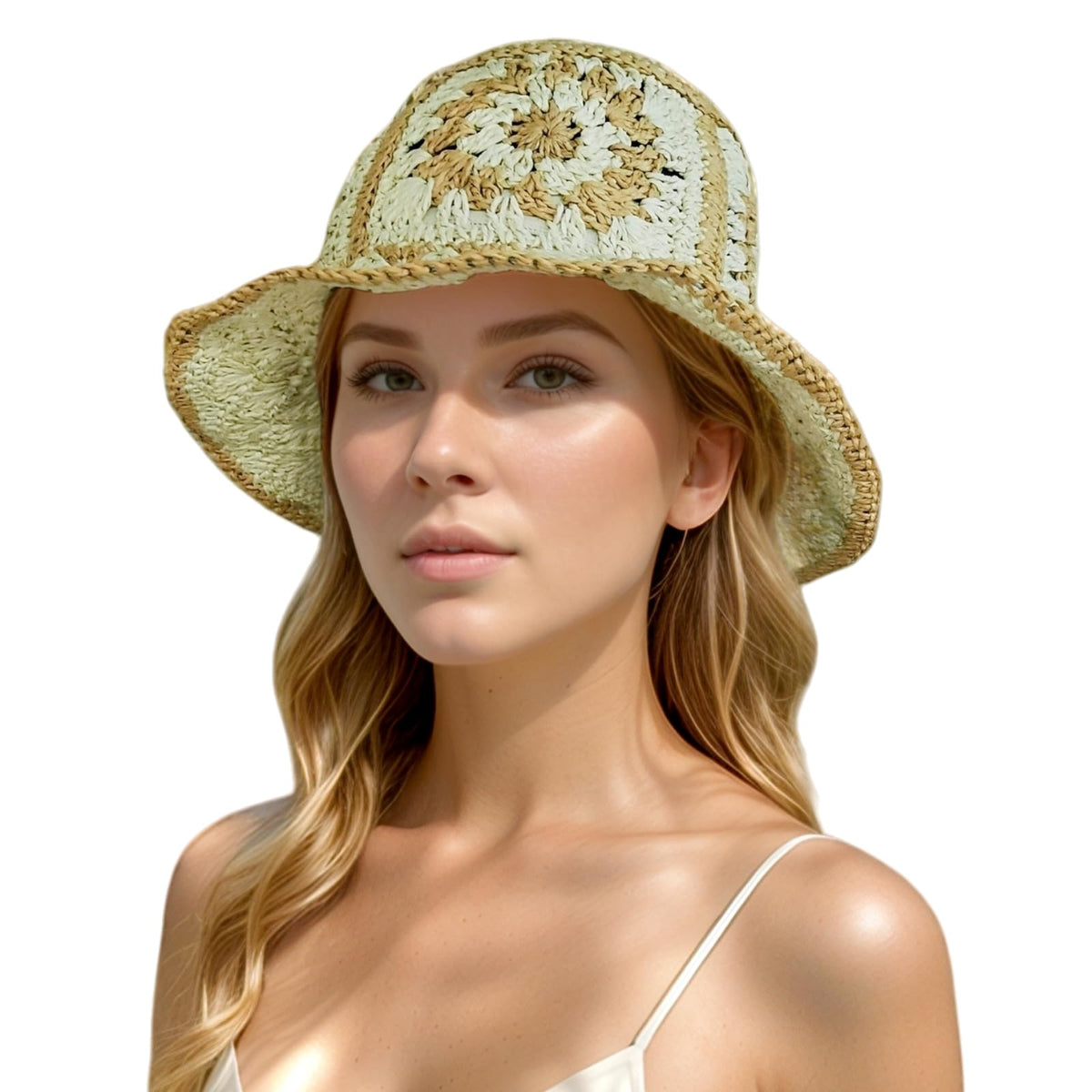 Floppy Big Beach Straw Hats for Women Foldable Summer Wide Brim Packable Sun Hat Womens Travel Straw Fedora Hat