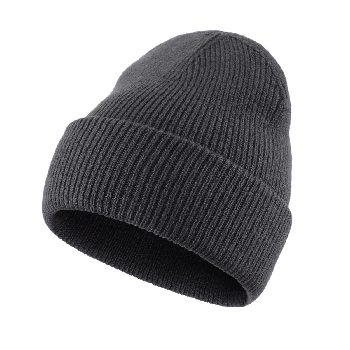 Home Prefer Mens Winter Hats Thick Knit Cuff Beanie Cap Warm Stocking Beanie Hat for Men Women Hunting Fishing Gardening