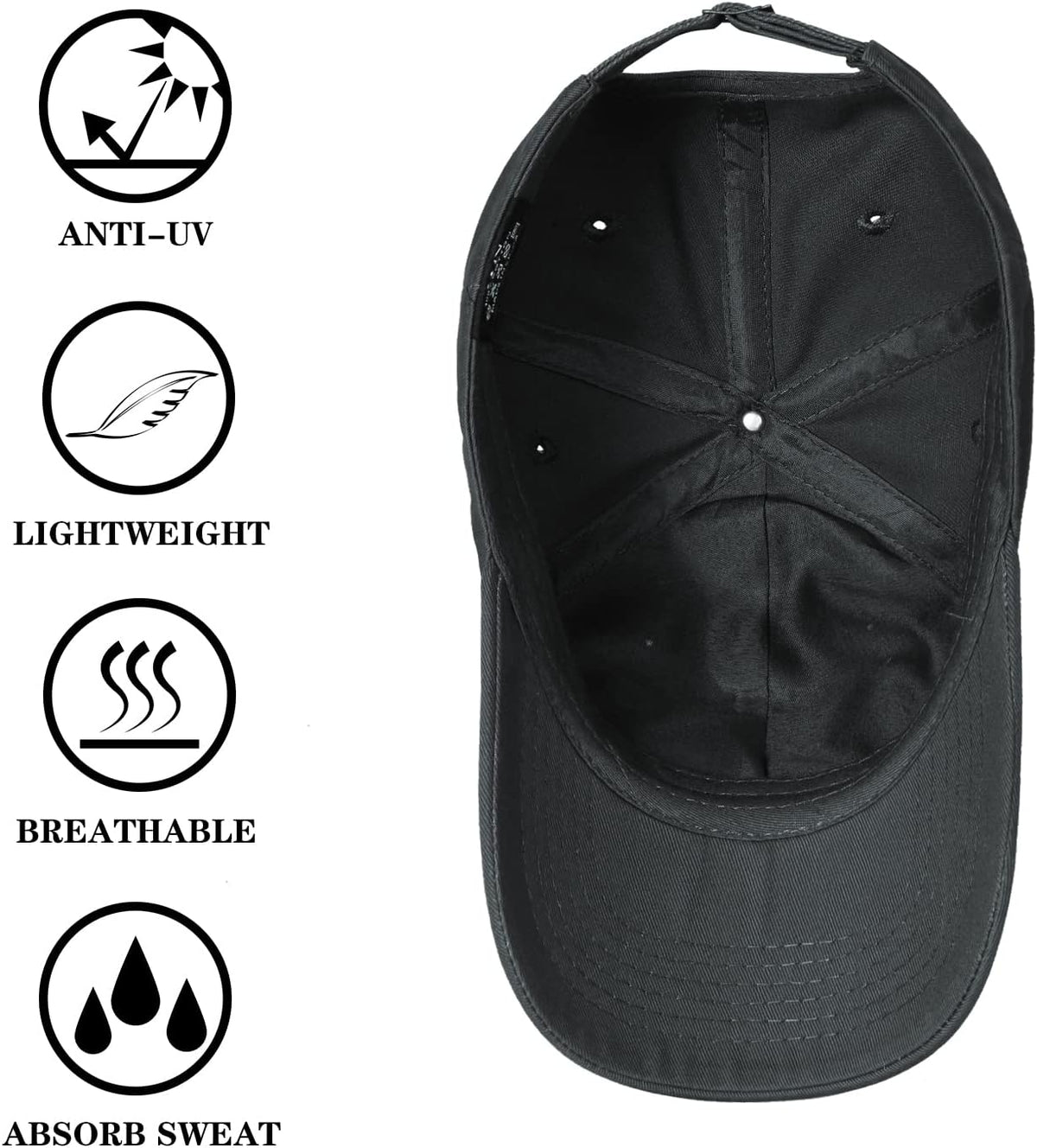 IIN American Flag Baseball Cap for Men Women Low Profile USA Army Tactical Operator Military Plain Dad Hat