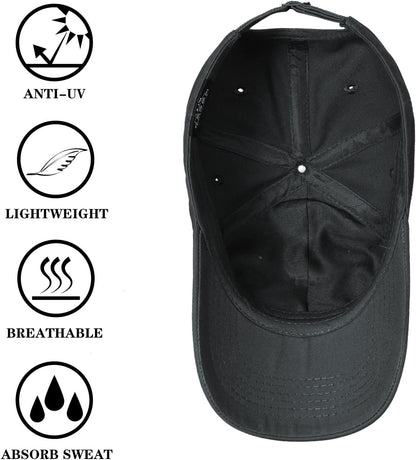 IIN American Flag Baseball Cap for Men Women Low Profile USA Army Tactical Operator Military Plain Dad Hat