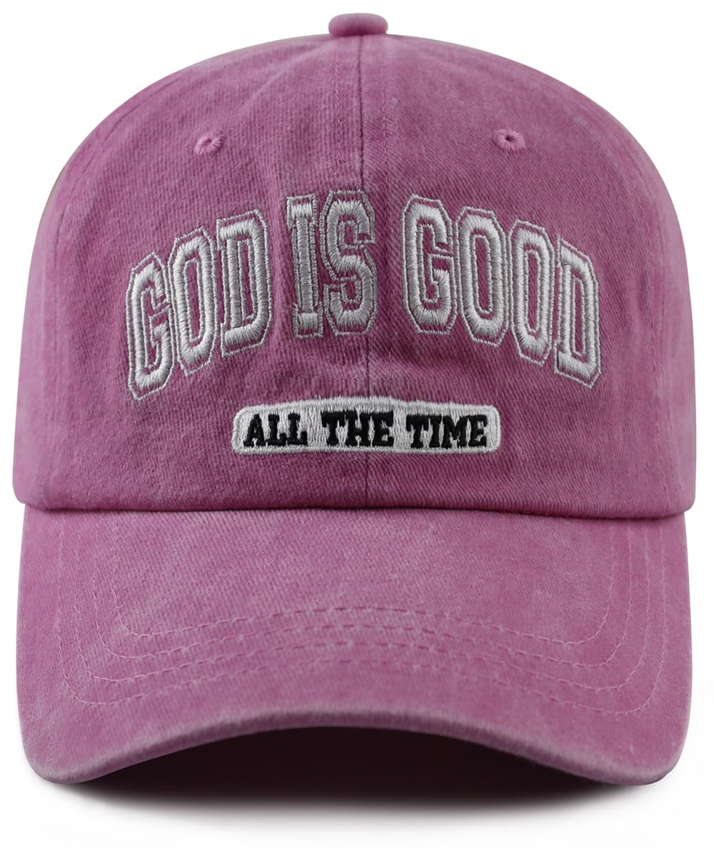God is Good All The Time Hat for Men Women, Christian Baseball Cap