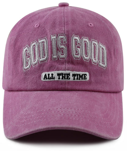 God is Good All The Time Hat for Men Women, Christian Baseball Cap