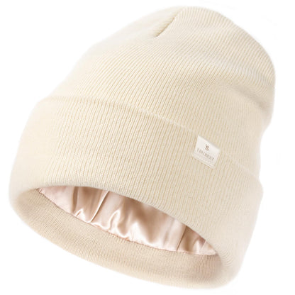 YANIBEST Satin Lined Beanie for Women, Reduce Frizz Winter Hats