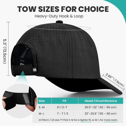 AOPREL Baseball Cap for Men Women Waterproof Quick Dry Performance Hat S-L