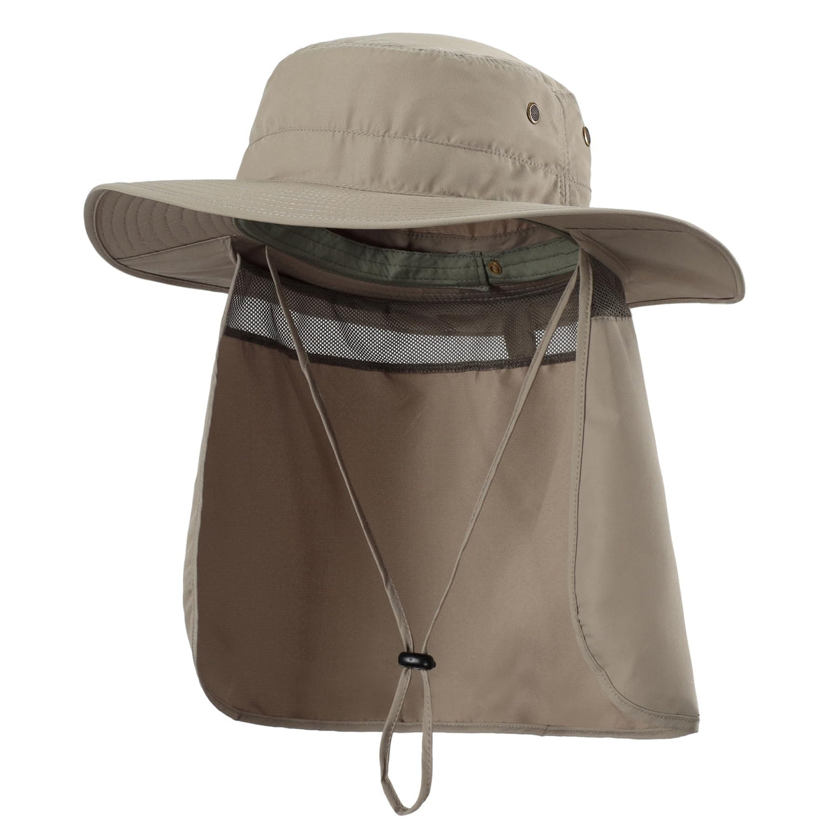 Home Prefer UPF50 Mens Sun Hat with Neck Flap Quick Dry UV Protection Cap Womens Wide Brim Fishing Hat Neck Flap Beach Garden