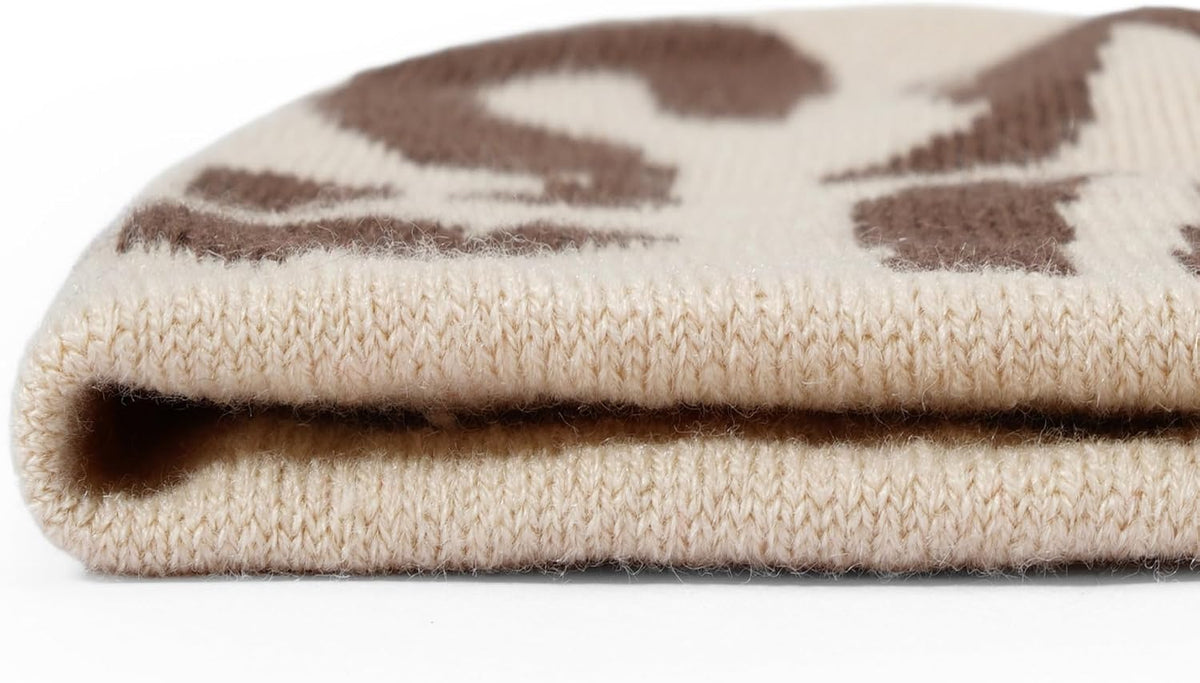 Y2K Beanie for Men Women Knitted Hat Winter Cap Star Design Warm Casual Skullies Cold Weather Knit Outdoor