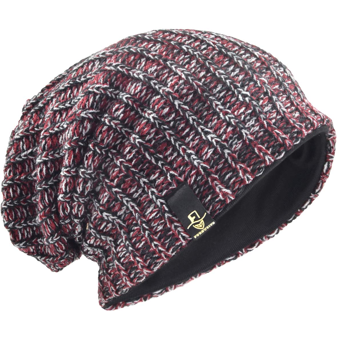 VECRY Men's Slouchy Beanie Knit Crochet Rasta Cap for Summer Winter