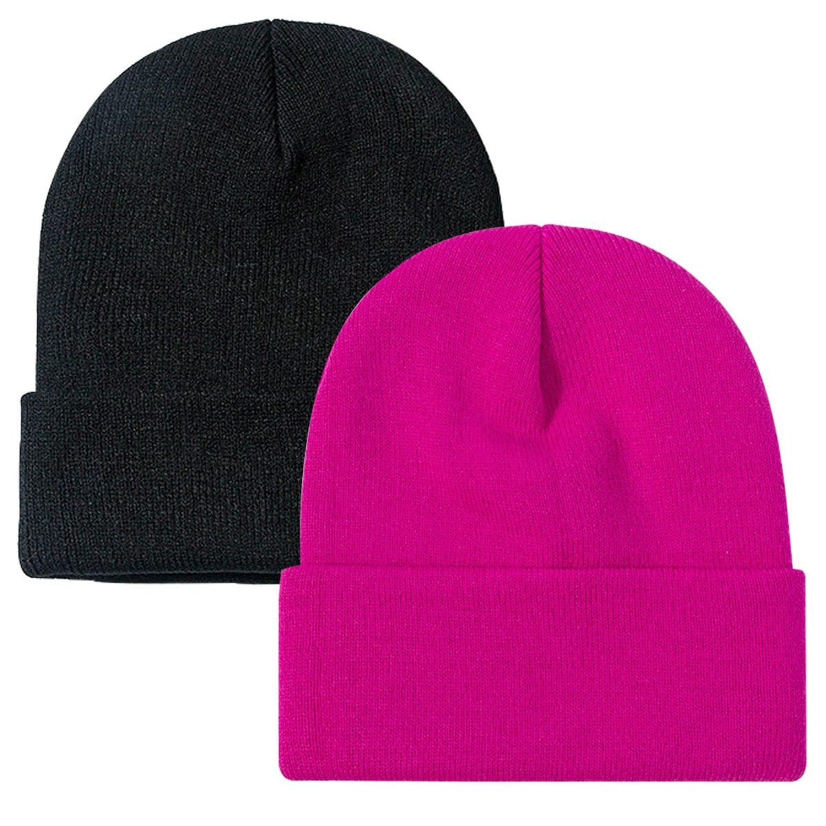 ZOORON Beanie for Men Women Slouchy Winter Beanie Hats Cuffed Skull Caps