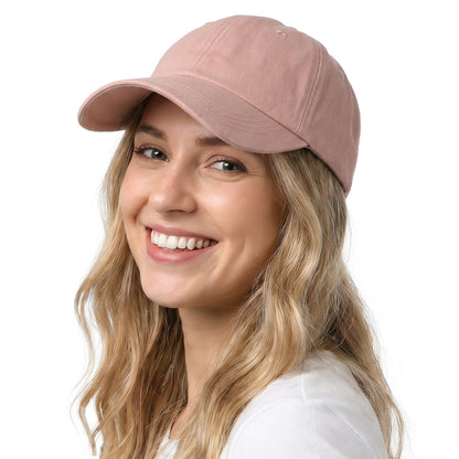 Lvaiz Womens Satin Lined Baseball Cap Washed Cotton Adjustable Dad Hat