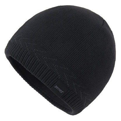 Mens Winter Warm Knitting Hats Plain Skull Beanie Cuff Toboggan Knit Cap