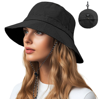 NPQQUAN Sun Bucket Hats for Woman Men Lightweight Sun Hat Packable Foldable
