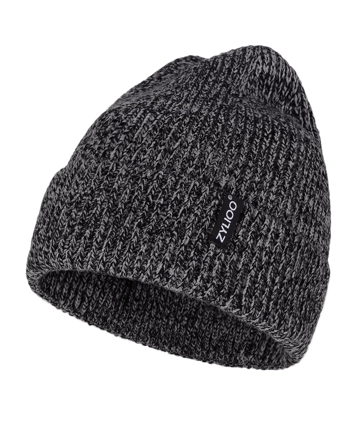 Zylioo XXL Beanie for Men,Big Head Winter Knit Hat,Stretch Warm Skull Cap