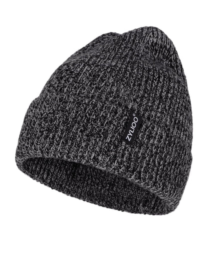 Zylioo XXL Beanie for Men,Big Head Winter Knit Hat,Stretch Warm Skull Cap