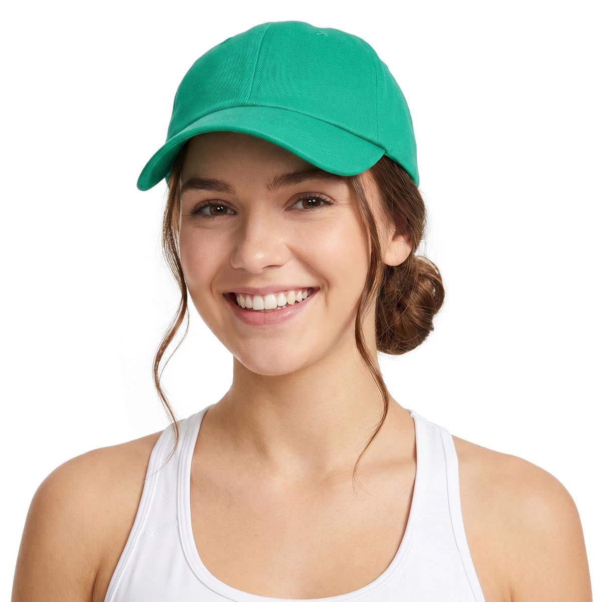 Lvaiz Womens Satin Lined Baseball Cap Washed Cotton Adjustable Dad Hat