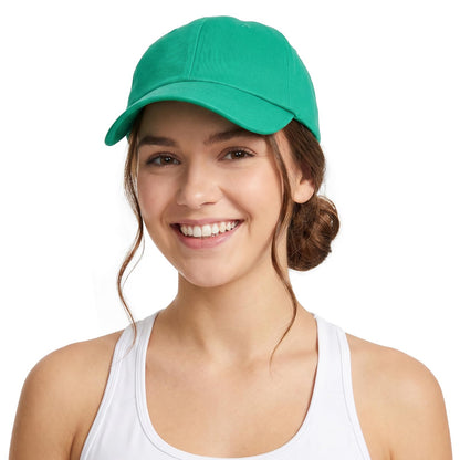Lvaiz Womens Satin Lined Baseball Cap Washed Cotton Adjustable Dad Hat