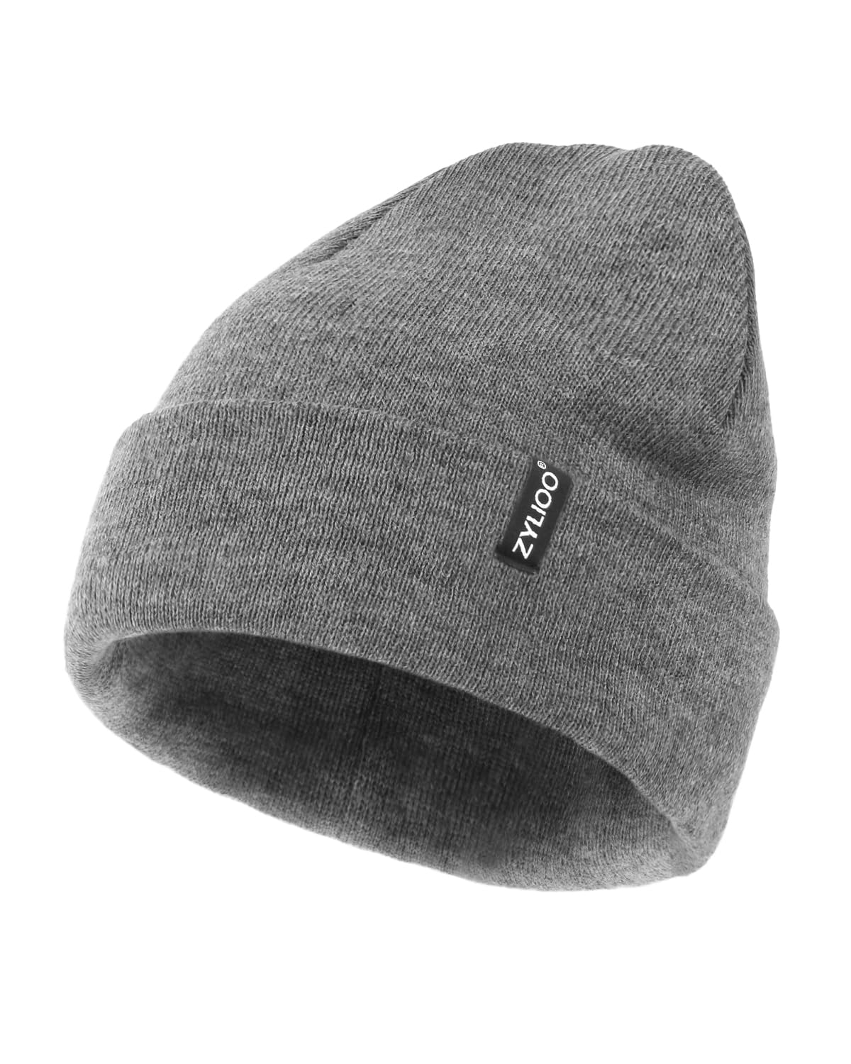 Zylioo XXL Beanie for Men,Big Head Winter Knit Hat,Stretch Warm Skull Cap