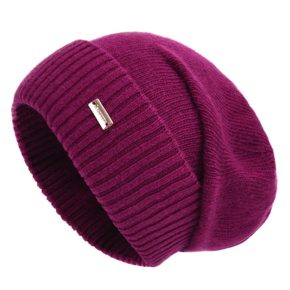 jaxmonoy Slouchy Beanies for Women Winter Lightweight Ladies Knit Hat Cuffed Soft Warm Slouch Beanie Cap - Brown