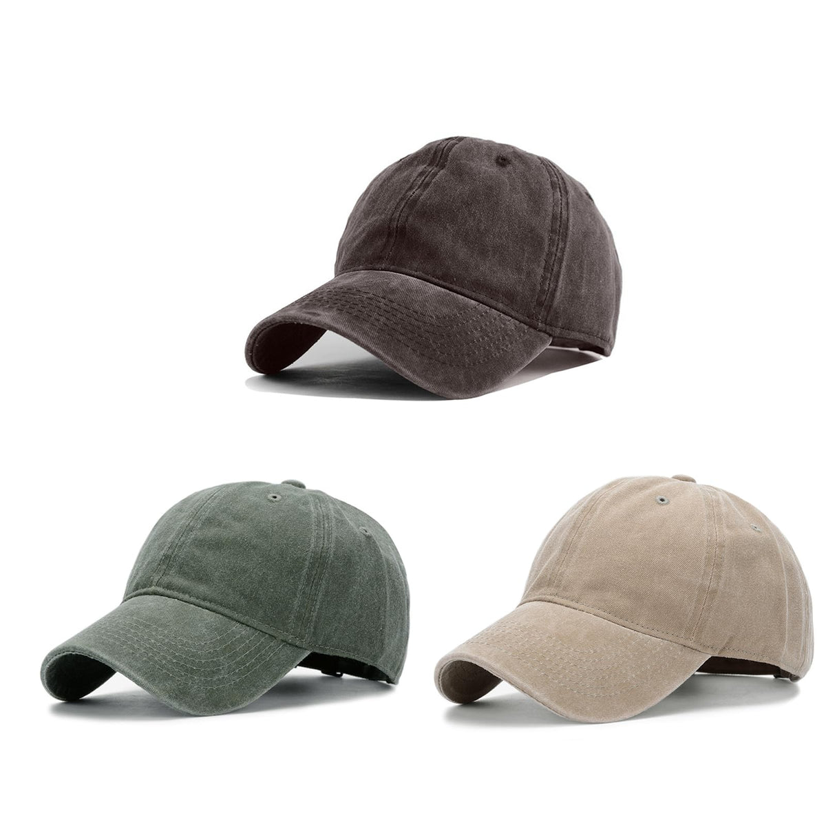 HH HOFNEN Baseball Cap Washed Cotton Unstructured Vintage Hat for Men Women