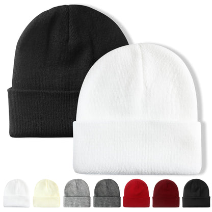 NPQQUAN 2 Packs Beanie for Men Women Winter Hats for Mens Beanie Skull Cap