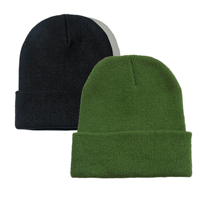 PFFY Unisex Beanie Hats for Men Women Plain Knit Winter Beanies Warm Hat