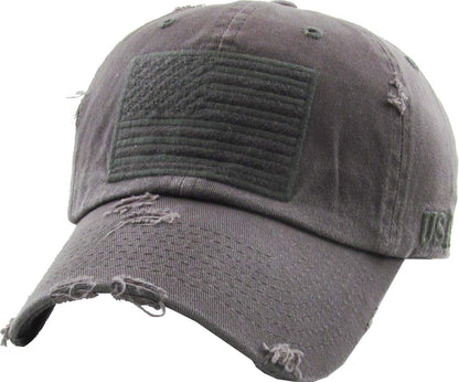 KBETHOS Flag USA America Military Thin Blue Line Thin Red Line Vintage Distressed Baseball Cap Dad Hat Unisex Adjustable…