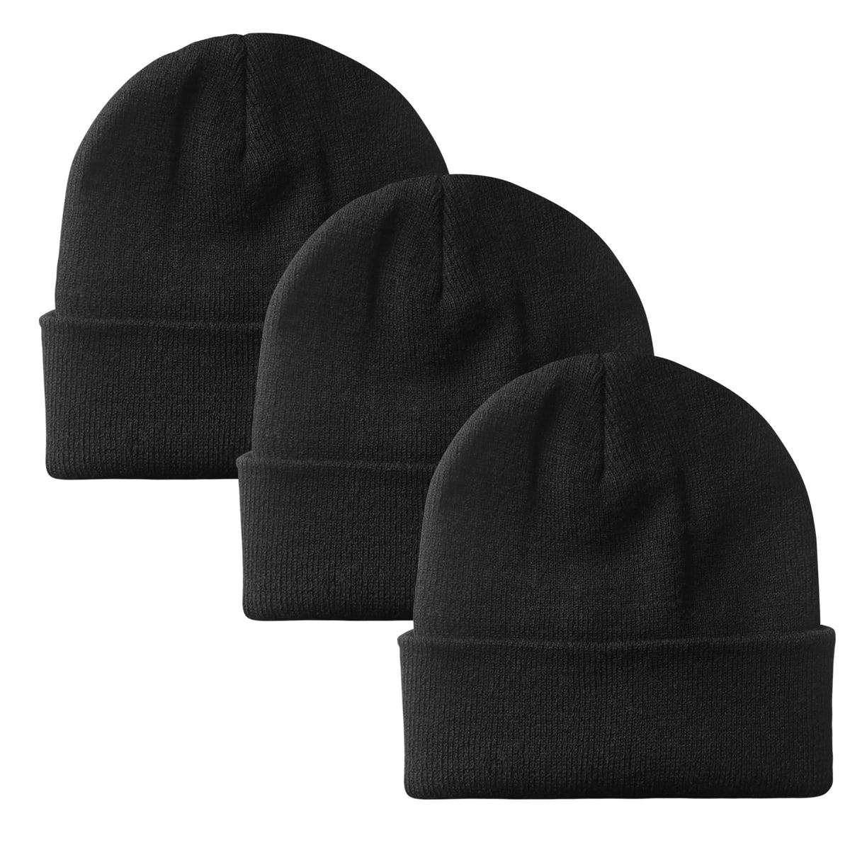 PFFY Unisex Beanie Hats for Men Women Plain Knit Winter Beanies Warm Hat