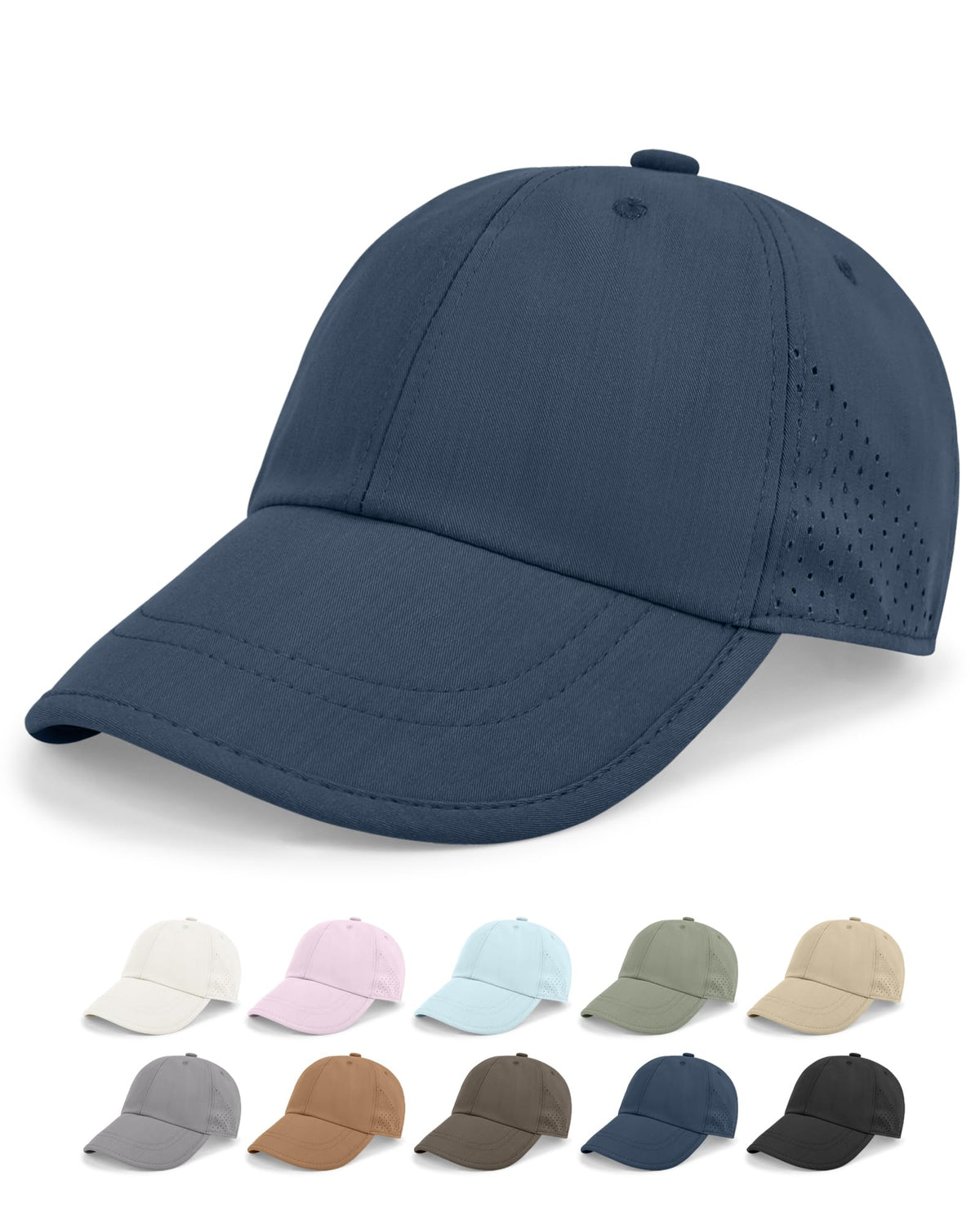Rosoz Unisex Baseball Cap Vintage UPF 50+ Unstructured Men Women Dad Hat