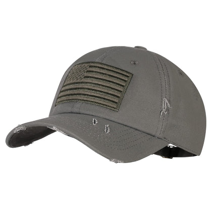 IIN American Flag Baseball Cap for Men Women Low Profile USA Army Tactical Operator Military Plain Dad Hat