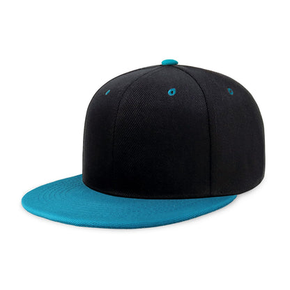 CHOK.LIDS Classic Snapback Flat Bill Hat Blank Adjustable Baseball Cap