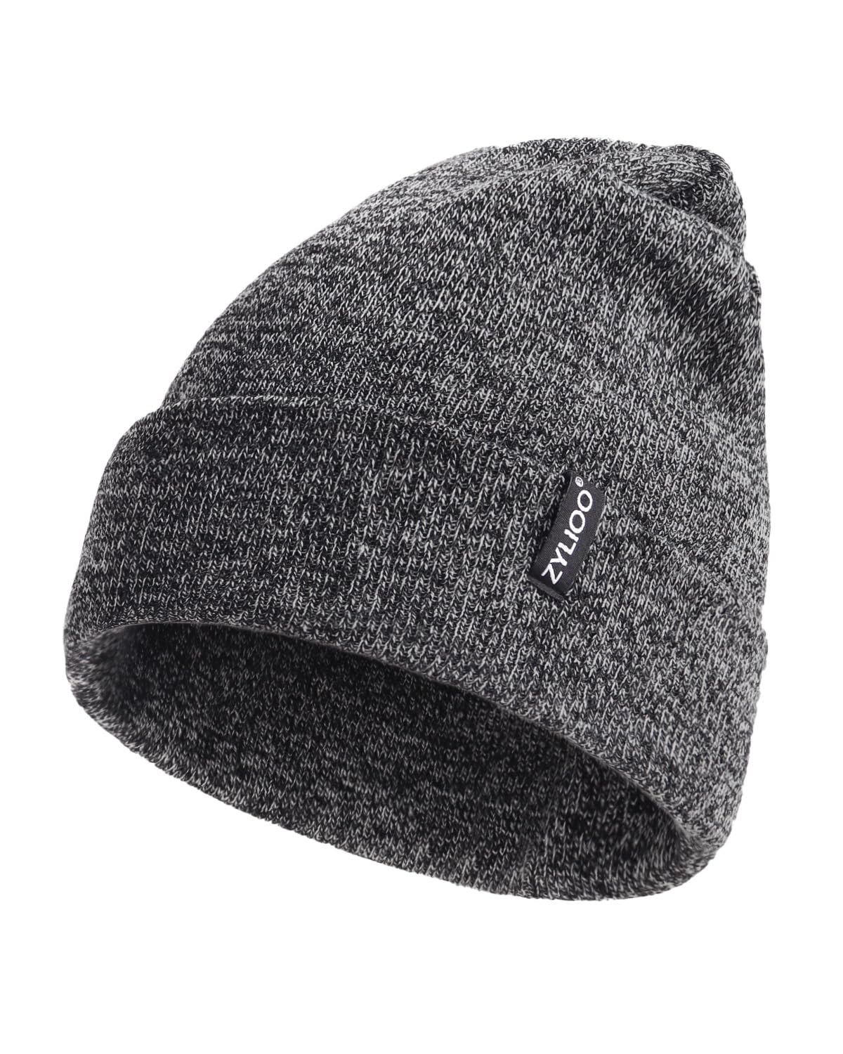 Zylioo XXL Beanie for Men,Big Head Winter Knit Hat,Stretch Warm Skull Cap