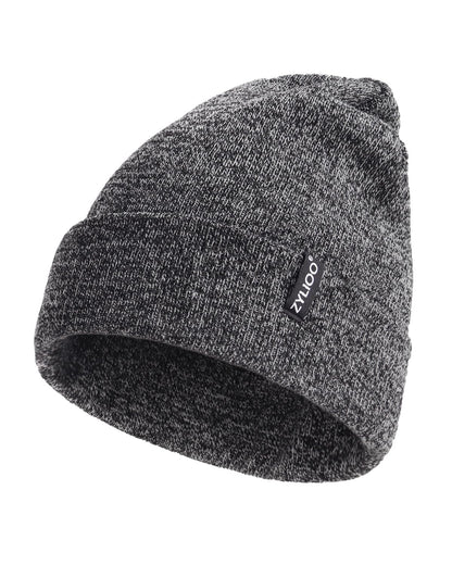 Zylioo XXL Beanie for Men,Big Head Winter Knit Hat,Stretch Warm Skull Cap