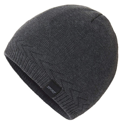 Mens Winter Warm Knitting Hats Plain Skull Beanie Cuff Toboggan Knit Cap