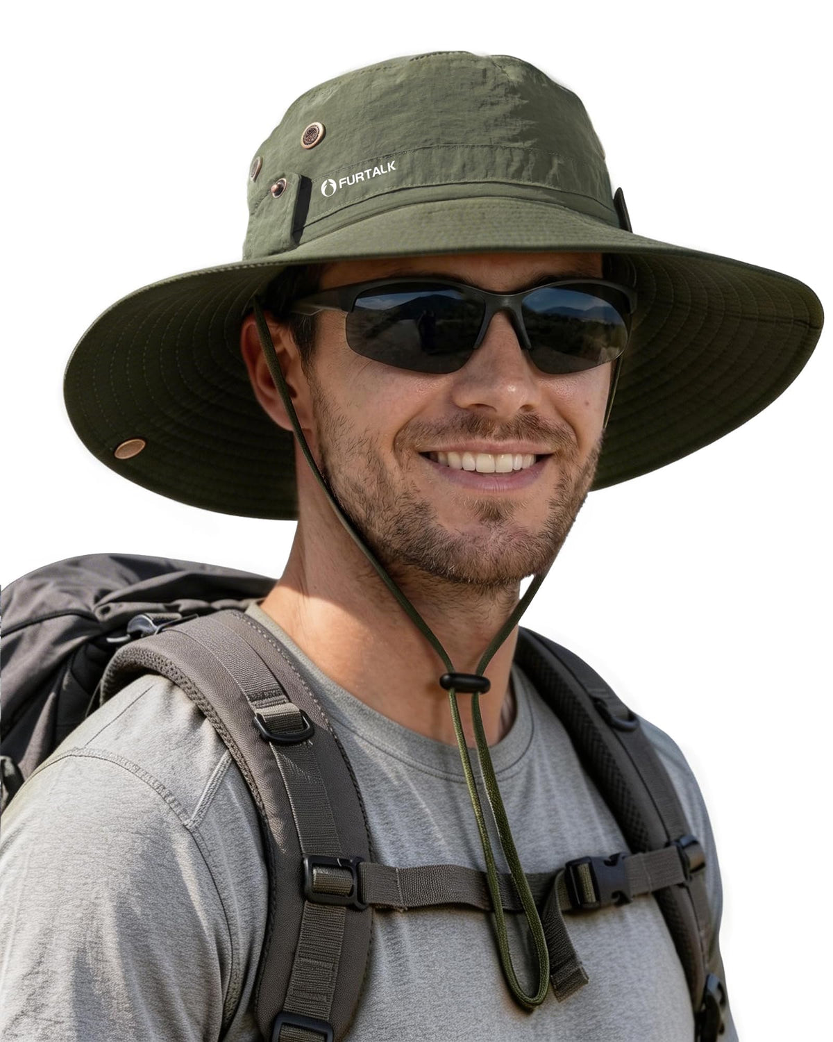 FURTALK Sun Hats for Men Fishing Hat UPF Protection Wide Brim Bucket Hat