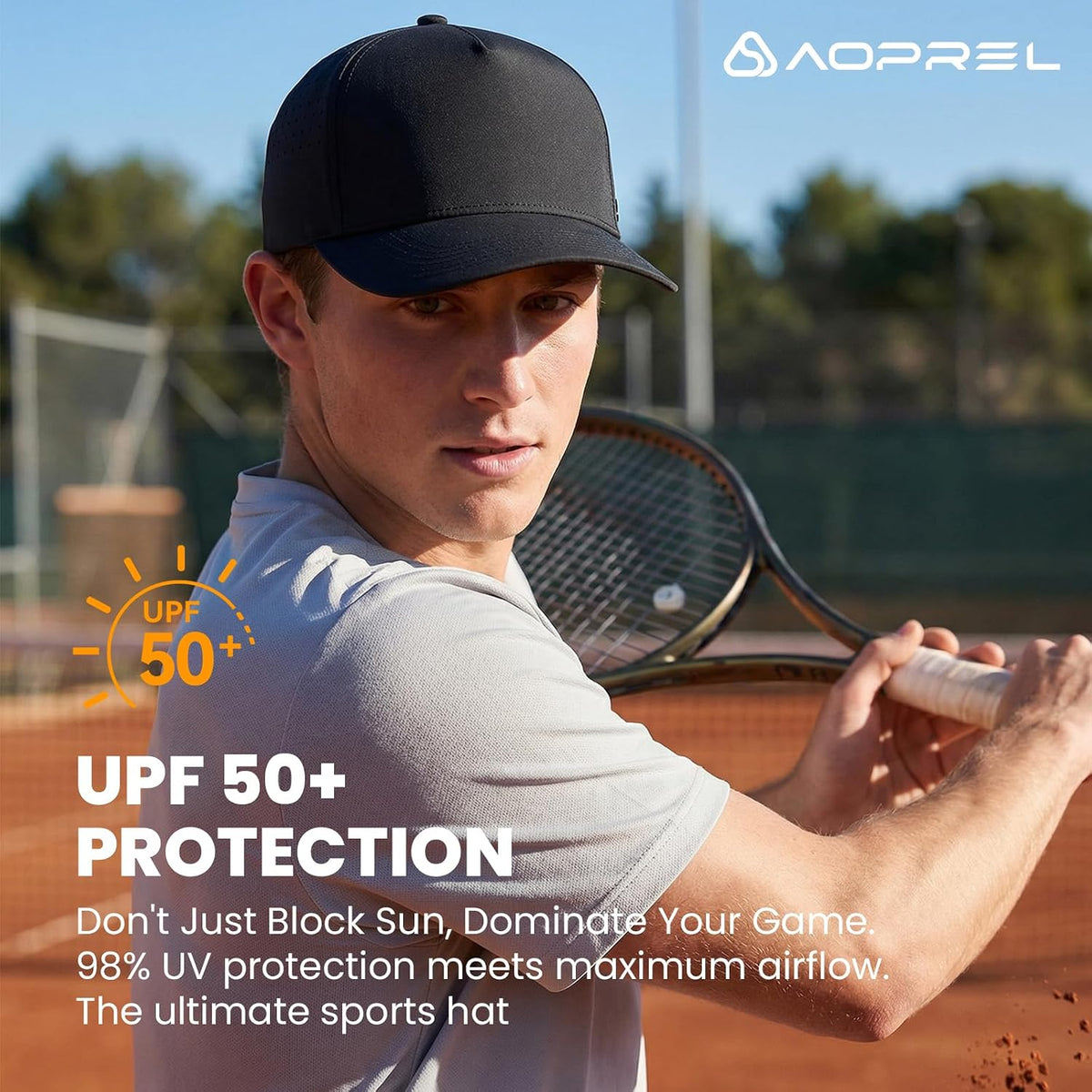 AOPREL Baseball Cap for Men Women Waterproof Quick Dry Performance Hat S-L