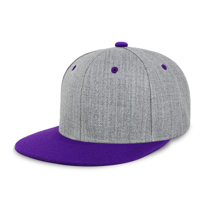 CHOK.LIDS Classic Snapback Flat Bill Hat Blank Adjustable Baseball Cap