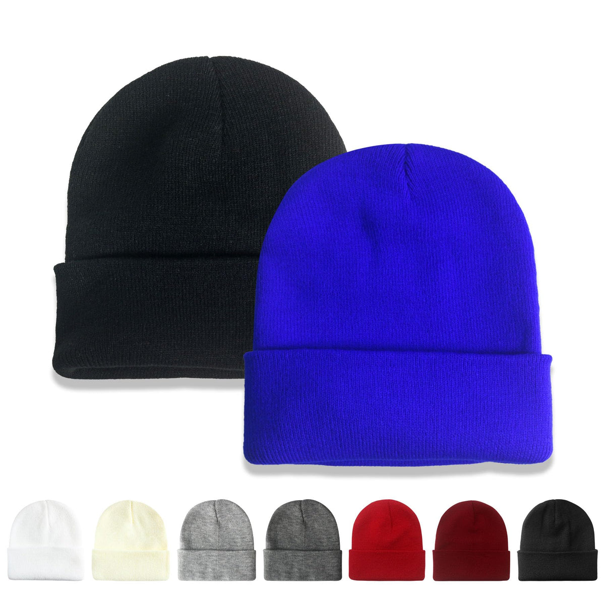 NPQQUAN 2 Packs Beanie for Men Women Winter Hats for Mens Beanie Skull Cap