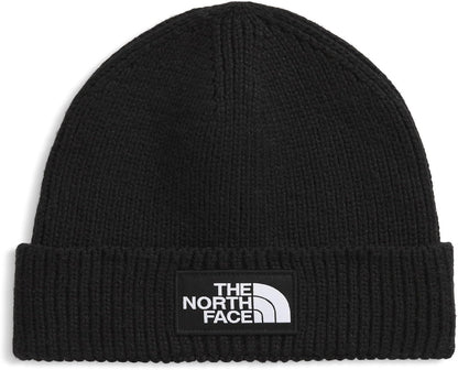 THE NORTH FACE TNF Logo Box Cuffed Beanie | Classic Fit, Rib Knit Winter Hat for Men & Women