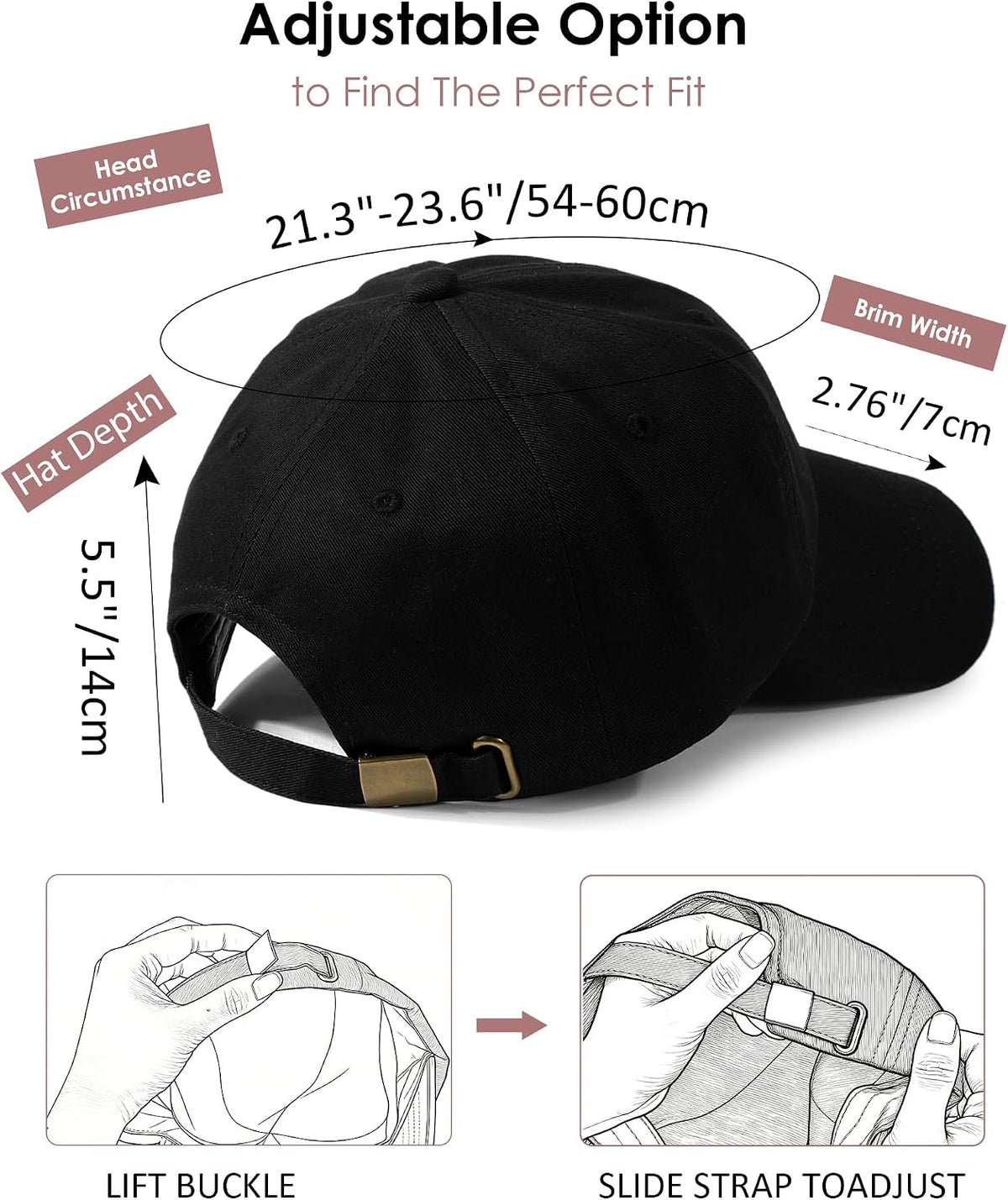 Lvaiz Womens Satin Lined Baseball Cap Washed Cotton Adjustable Dad Hat