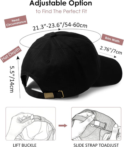 Lvaiz Womens Satin Lined Baseball Cap Washed Cotton Adjustable Dad Hat