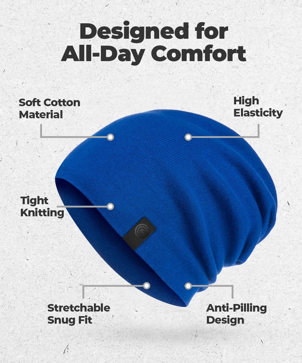 Warm Slouchy Beanie Hat - Deliciously Soft Daily Beanie in Fine Knit