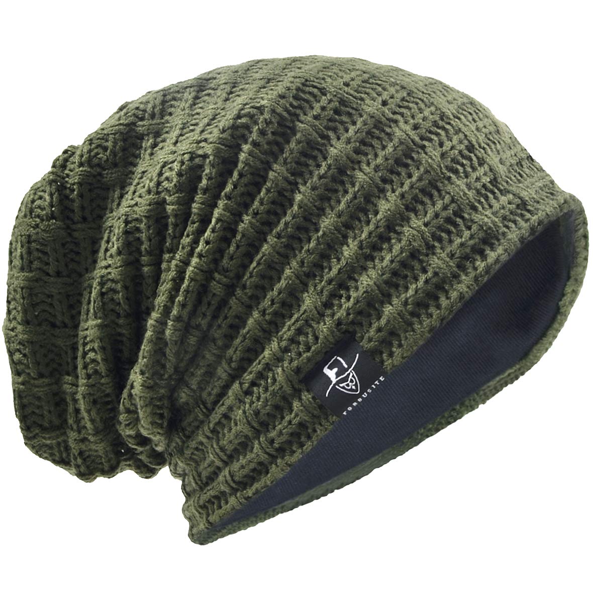 VECRY Men's Slouchy Beanie Knit Crochet Rasta Cap for Summer Winter