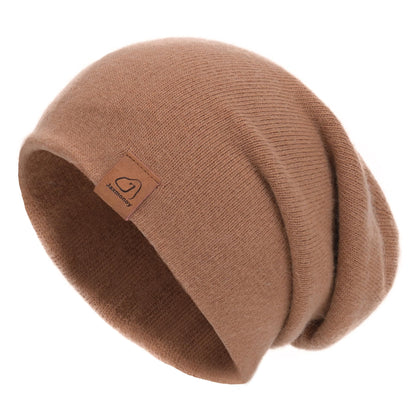 jaxmonoy Slouchy Knit Beanies Winter Hats for Women Men Soft Warm Reversible Slouch Cuffed Skull Knitted Beanie Cap