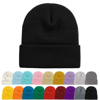 ZOORON Beanie for Women Men Ski Watch Cap Cuffed Plain Skull Knit Hat Soft Fisherman Winter Hat