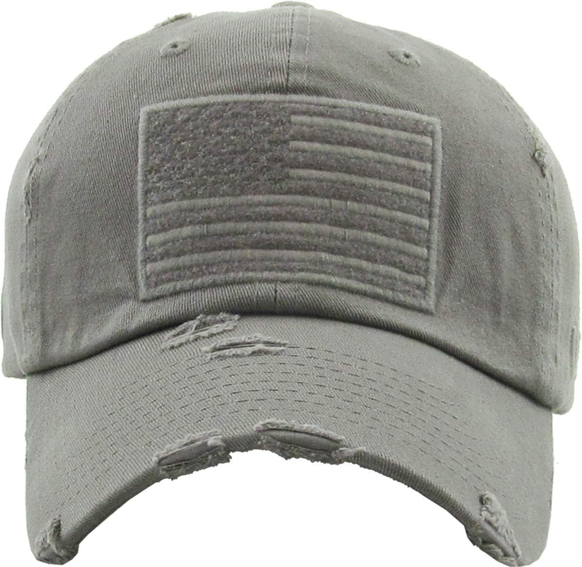 KBETHOS Flag USA America Military Thin Blue Line Thin Red Line Vintage Distressed Baseball Cap Dad Hat Unisex Adjustable…