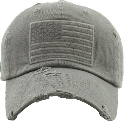 KBETHOS Flag USA America Military Thin Blue Line Thin Red Line Vintage Distressed Baseball Cap Dad Hat Unisex Adjustable…
