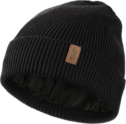 Wmcaps Winter Beanie for Men Women, Soft Warm Fleece Lined Knit Hat