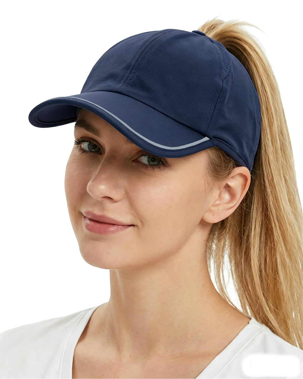 Ponytail Baseball Cap for Women UPF50 Waterproof Quick-Dry Running Hat with Ponytail Hole Golf Hiking Tennis Sports Ball Cap