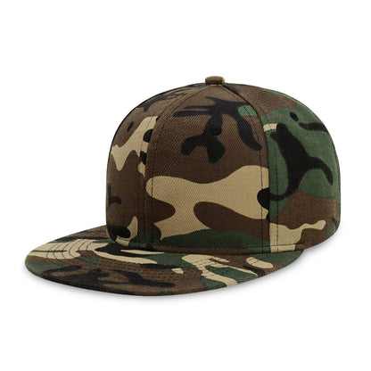 CHOK.LIDS Classic Snapback Flat Bill Hat Blank Adjustable Baseball Cap