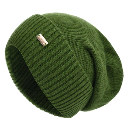 jaxmonoy Slouchy Beanies for Women Winter Lightweight Ladies Knit Hat Cuffed Soft Warm Slouch Beanie Cap - Brown